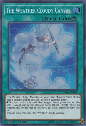 Image of The Weather Cloudy Canvas [SPWA-EN038] Super Rare