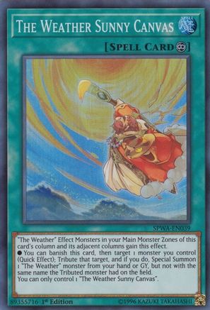 Image of The Weather Sunny Canvas [SPWA-EN039] Super Rare