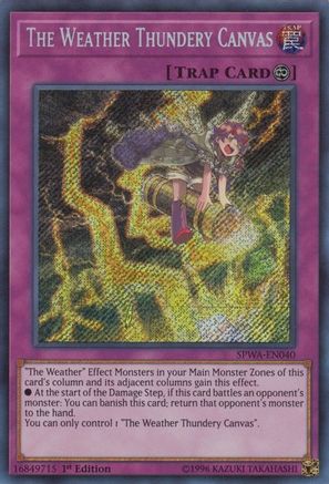 Image of The Weather Thundery Canvas [SPWA-EN040] Secret Rare
