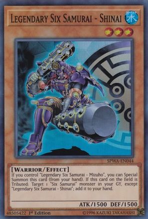 Image of Legendary Six Samurai - Shinai [SPWA-EN044] Super Rare