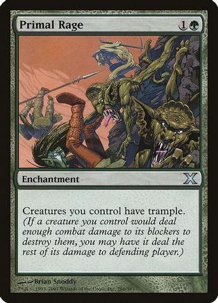 Image of Primal Rage (10E-286) - 10th Edition Foil