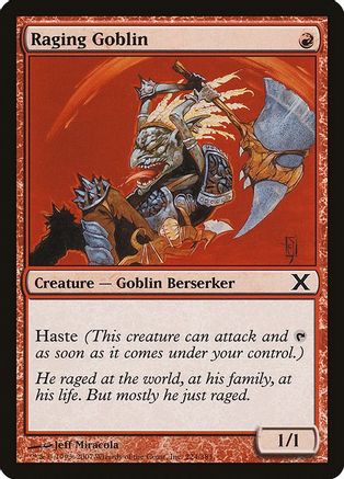 Image of Raging Goblin (10E-224) - 10th Edition Foil