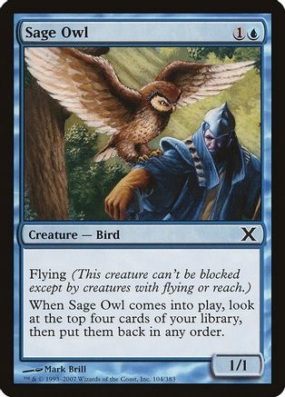 Image of Sage Owl (10E-104) - 10th Edition Foil