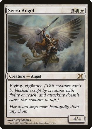 Image of Serra Angel (10E-039) - 10th Edition