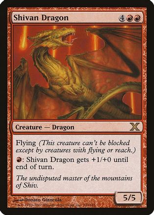 Image of Shivan Dragon (10E-230) - 10th Edition