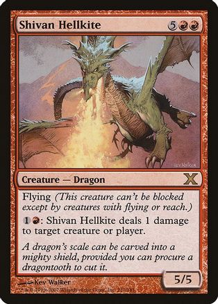 Image of Shivan Hellkite (10E-231) - 10th Edition Foil
