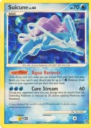Image of Suicune (19/132) (Cracked Ice Holo) [Diamond & Pearl: Secret Wonders]