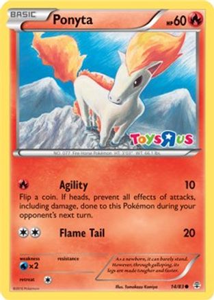 Image of Ponyta (14/83) (Toys R Us Promo) [XY: Generations]