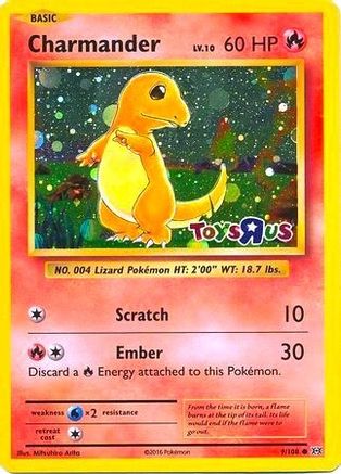 Image of Charmander (9/108) (Toys R Us Promo) [XY: Evolutions]
