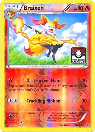 Image of Braixen (12/124) (League Promo) [XY: Fates Collide]