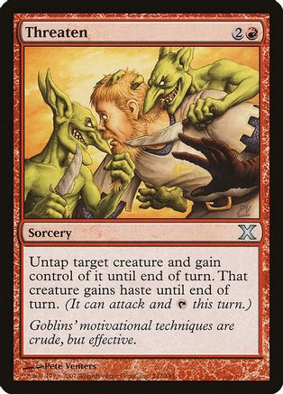 Image of Threaten (10E-242) - 10th Edition Foil