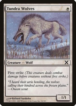 Image of Tundra Wolves (10E-054) - 10th Edition Foil