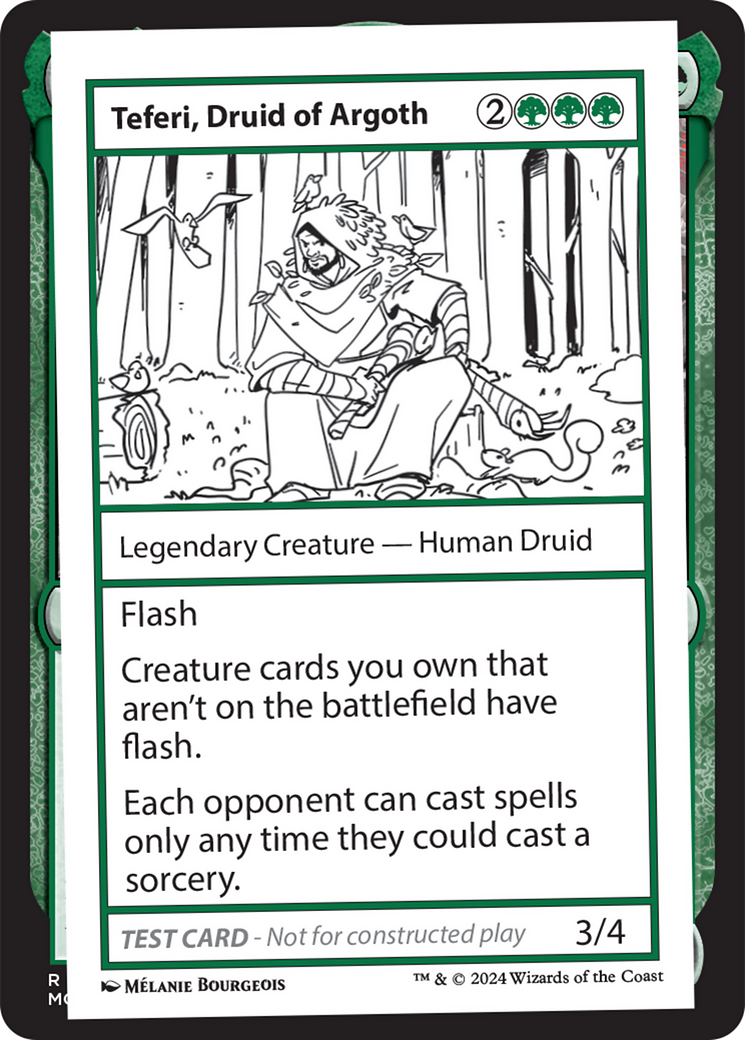 Image of Teferi, Druid of Argoth [Mystery Booster 2 Playtest Cards]