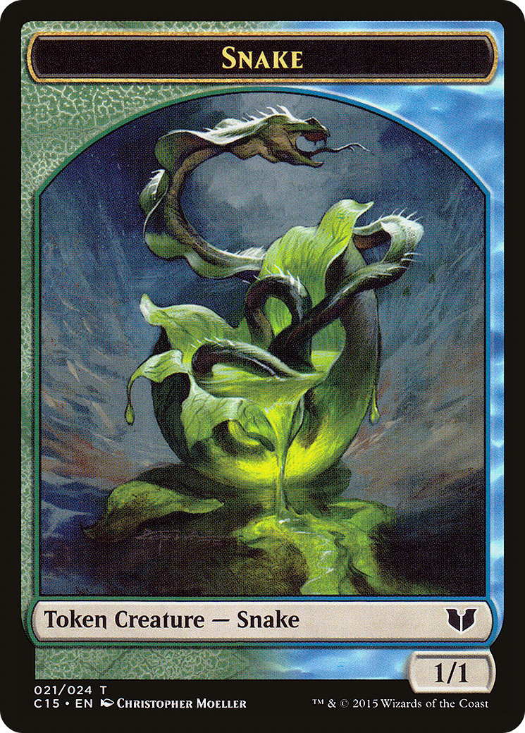 Image of Snake Token (021/024) [Commander 2015 Tokens]