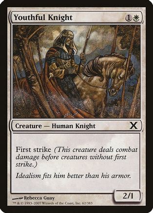 Image of Youthful Knight (10E-062) - 10th Edition Foil