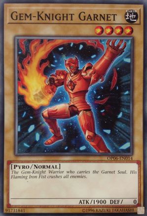 Image of Gem-Knight Garnet [OP06-EN014] Common