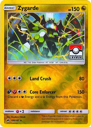 Image of Zygarde (100/147) (League Promo) [Sun & Moon: Burning Shadows]