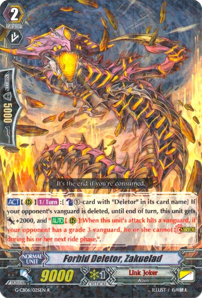 Forbid Deletor, Zakuelad (G-CB06/025EN) [Rondeau of Chaos and Salvation]