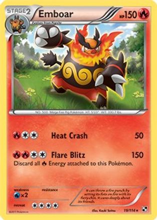 Image of Emboar (19/114) (Theme Deck Exclusive) [Black & White: Base Set]