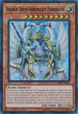 Image of Sacred Arch-Airknight Parshath [SR05-EN001] Ultra Rare