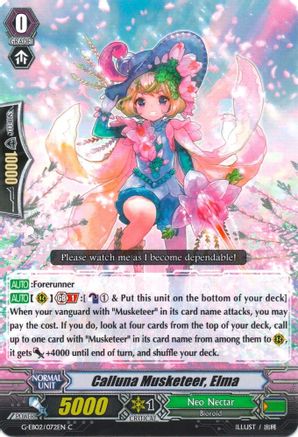 Calluna Musketeer, Elma (G-EB02: THE AWAKENING ZOO)