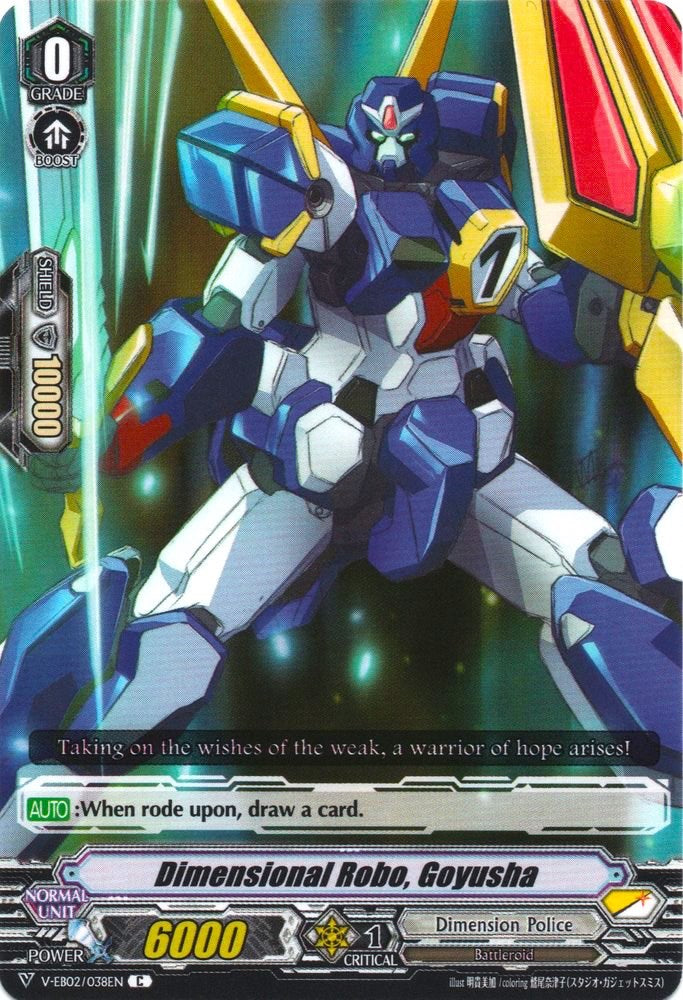 Image of Dimensional Robo, Goyusha (V-EB02/038EN) [Champions of the Asia Circuit]