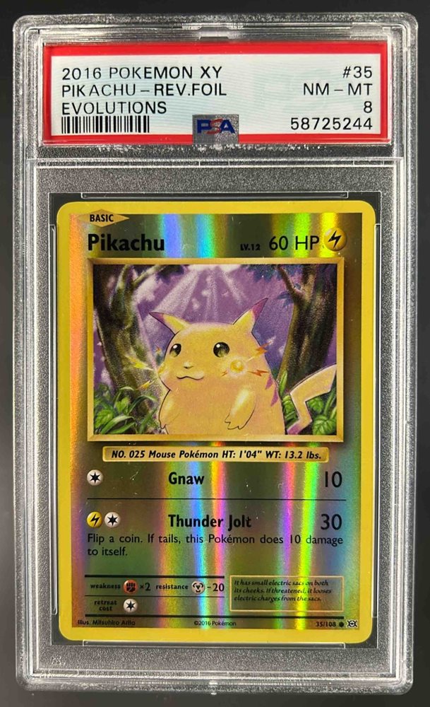 Image of Pikachu (XY: Evolutions) 35/108 PSA 8