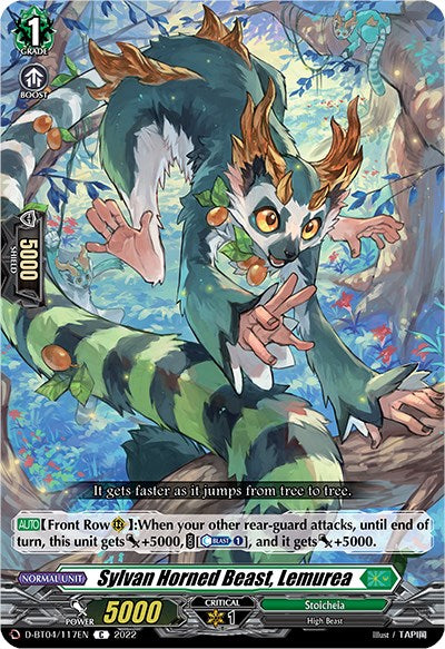 Image of Sylvan Horned Beast, Lemurea (D-BT04/117EN) [Awakening of Chakrabarthi]