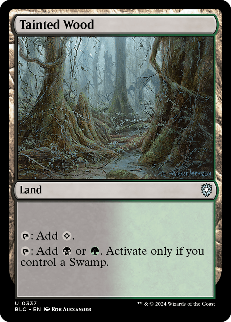 Image of Tainted Wood [Bloomburrow Commander]