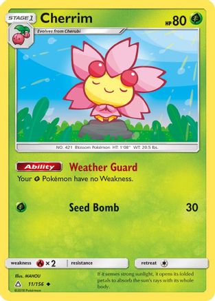 Image of Cherrim (11/156) [Sun & Moon: Ultra Prism]