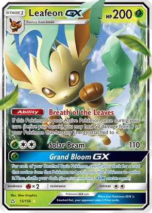 Image of Leafeon GX (13/156) [Sun & Moon: Ultra Prism]