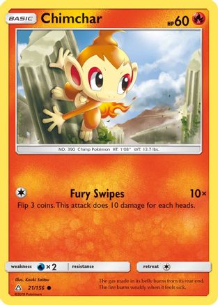 Image of Chimchar (21/156) [Sun & Moon: Ultra Prism]
