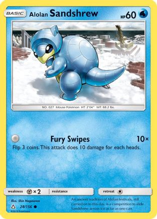 Image of Alolan Sandshrew (28/156) [Sun & Moon: Ultra Prism]
