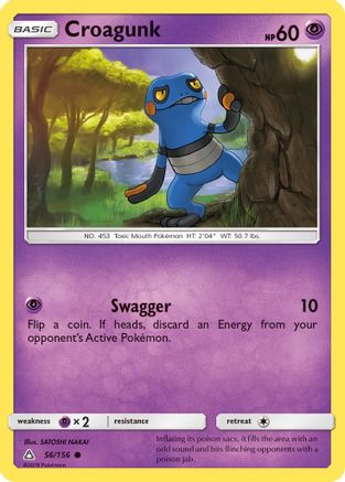 Image of Croagunk (56/156) [Sun & Moon: Ultra Prism]