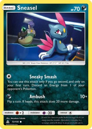 Image of Sneasel (73/156) [Sun & Moon: Ultra Prism]