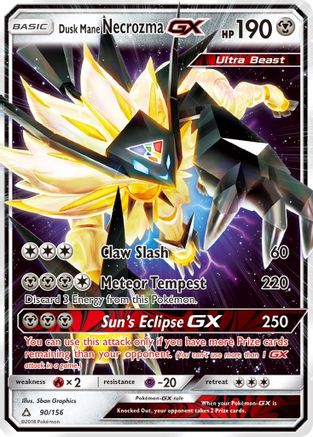 Image of Dusk Mane Necrozma GX (90/156) [Sun & Moon: Ultra Prism]