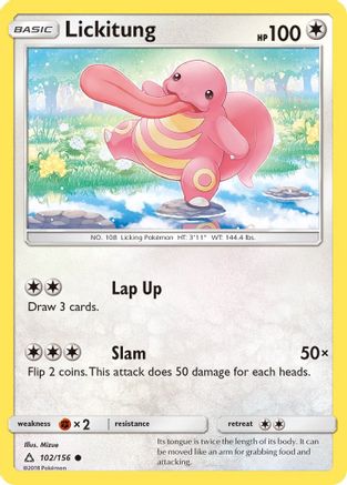 Image of Lickitung (102/156) [Sun & Moon: Ultra Prism]