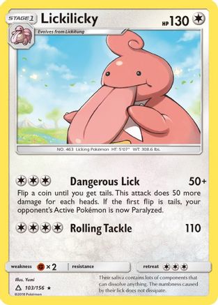 Image of Lickilicky (103/156) [Sun & Moon: Ultra Prism]