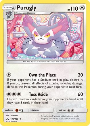 Image of Purugly (109/156) [Sun & Moon: Ultra Prism]