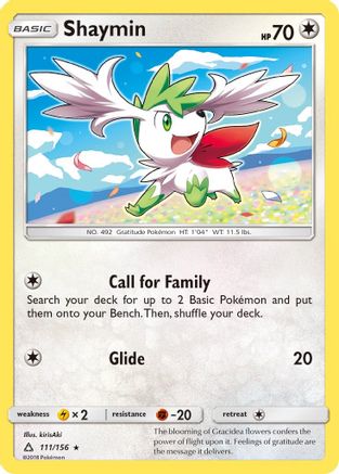 Image of Shaymin (111/156) [Sun & Moon: Ultra Prism]