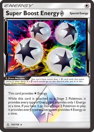Image of Super Boost Energy (136/156) (Prism Star) [Sun & Moon: Ultra Prism]