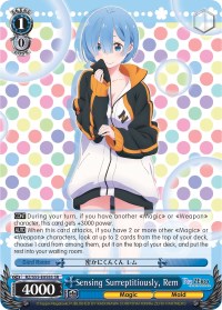 Image of Sensing Surreptitiously, Rem (RZ/S55-E058S SR) [Re:ZERO Vol.2]