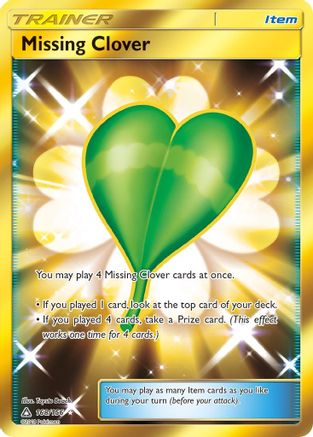 Image of Missing Clover (168/156) [Sun & Moon: Ultra Prism]