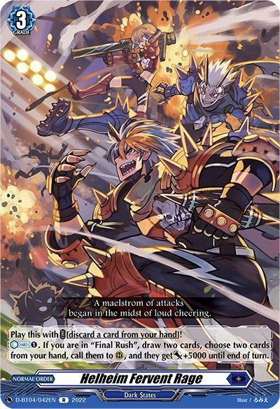 Image of Helheim Fervent Rage (D-BT04/042EN) [Awakening of Chakrabarthi]