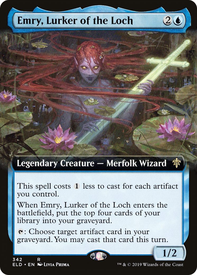 Image of Emry, Lurker of the Loch (Extended Art) [Throne of Eldraine]