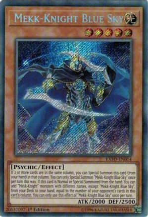 Image of Mekk-Knight Blue Sky [EXFO-EN014] Secret Rare