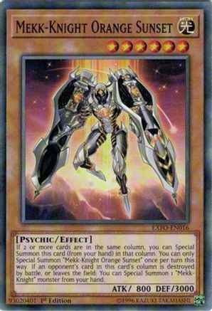 Image of Mekk-Knight Orange Sunset [EXFO-EN016] Common