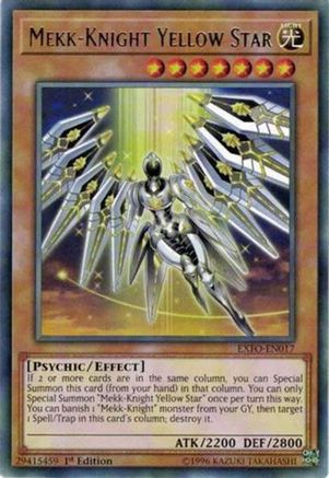Image of Mekk-Knight Yellow Star [EXFO-EN017] Rare