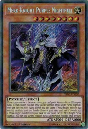 Image of Mekk-Knight Purple Nightfall [EXFO-EN020] Secret Rare