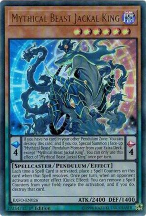 Image of Mythical Beast Jackal King [EXFO-EN026] Ultra Rare
